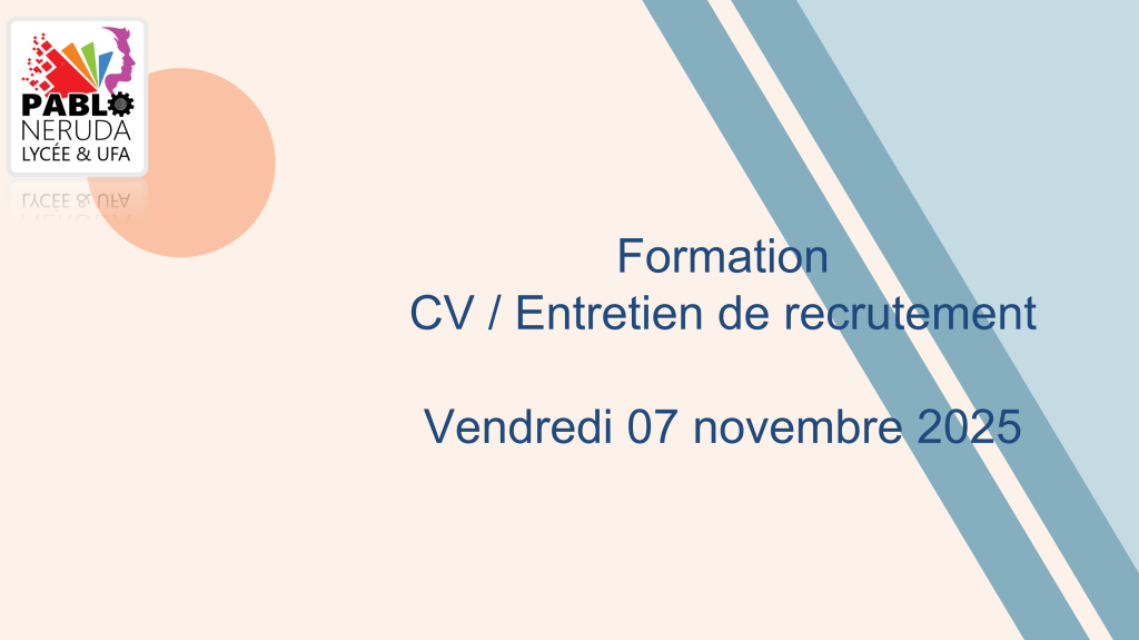 FORMATION CV - ENTRETIENS Suite...