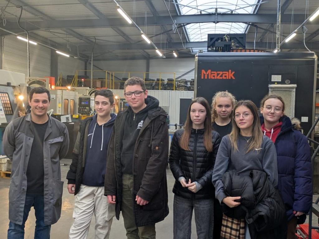 Visite chez Usinage Dieppois pour nos encordés